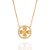 GARGANTILHA BOHO FLOR FOLHEADO A OURO COM ZIRCÔNIAS. MED 50CM ROMMANEL 532592 - Imagem 1