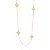 GARGANTILHA FLORES FOLHEADO A OURO. MED 60CM ROMMANEL 532594 - Imagem 1
