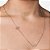 GARGANTILHA FLORES FOLHEADO A OURO. MED 60CM ROMMANEL 532594 - Imagem 3