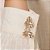 BROCHE FOLHEADO A OURO FLOR ABAULADO. MED 3,7CM ROMMANEL 542866 - Imagem 3