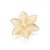 MAXI PINGENTE FLOR VAZADA FOLHEADO A OURO. MED 5,30CM ROMMANEL 542957 - Imagem 2