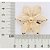 MAXI PINGENTE FLOR VAZADA FOLHEADO A OURO. MED 5,30CM ROMMANEL 542957 - Imagem 3