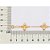 PULSEIRA FLORES FOLHEADO A OURO. MED 18CM ROMMANEL 552208 - Imagem 2