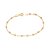 PULSEIRA BOLAS FOLHEADO A OURO. MED 19CM ROMMANEL 552203 - Imagem 1