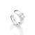 PIERCING DE PRESSÃO PRATA 925 COM ZIRCÔNIAS. MED 1,2CM ROMMANEL 820270 - Imagem 1
