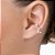 PIERCING DE PRESSÃO ZIGUE-ZAGUE PRATA 925 COM ZIRCÔNIAS. MED 1,5CM ROMMANEL 820272 - Imagem 3