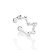 PIERCING DE PRESSÃO ZIGUE-ZAGUE PRATA 925 COM ZIRCÔNIAS. MED 1,5CM ROMMANEL 820272 - Imagem 1