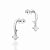 ARGOLA PRATA 925 COM ZIRCÔNIAS. MED 1,7CM ROMMANEL 820275 - Imagem 1