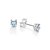 BRINCO SOLITÁRIO PRATA 925 COM ZIRCÔNIA AZUL CLARO. MED 0,50CM ROMMANEL 820276 - Imagem 2