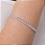 PULSEIRA RIVIERA PRATA 925 COM ZIRCÔNIAS AZUL CLARO. MED 17CM ROMMANEL 850102 - Imagem 3