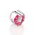 BERLOQUE PASSANTE PRATA 925 DONUTS COM RESINA ROSA. MED 1,1CM ROMMANEL 840267 - Imagem 1