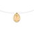 GARGANTILHA FIO DE NYLON FOLHEADO A OURO NOSSA SENHORA APARECIDA. MED 40/42CM ROMMANEL 532574 - Imagem 2
