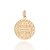 PINGENTE MEDALHA SÃO BENTO FOLHEADO A OURO. MED 3CM ROMMANEL 542860 - Imagem 1