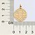 PINGENTE MEDALHA SÃO BENTO FOLHEADO A OURO. MED 3CM ROMMANEL 542860 - Imagem 3