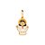 PINGENTE JESUS CRISTO FOLHEADO A OURO COM APLIQUE DE RESINA. MED 2,3CM ROMMANEL 542908 - Imagem 1