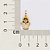 PINGENTE JESUS CRISTO FOLHEADO A OURO COM APLIQUE DE RESINA. MED 2,3CM ROMMANEL 542908 - Imagem 3
