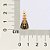 PINGENTE NOSSA SENHORA APARECIDA FOLHEADO A OURO COM APLIQUE DE RESINA. MED 2,3CM ROMMANEL 542910 - Imagem 3