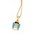 PINGENTE ANJO GABRIEL FOLHEADO A OURO COM APLIQUE DE RESINA. MED 2,3CM ROMMANEL 542912 - Imagem 2