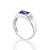 ANEL MASCULINO PRATA 925 COM CRISTAL OCTOGONAL AZUL ESCURO ROMMANEL 810280 - Imagem 2