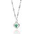 PINGENTE PRATA 925 CORAÇÃO ZIRCÔNIAS BRANCO COM VERDE. MED 1,5CM ROMMANEL 840228 - Imagem 2
