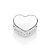 BERLOQUE PASSANTE PRATA 925 CORAÇÃO LISO. MED 1,8CM ROMMANEL 840224 - Imagem 1