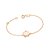 PULSEIRA FOLHEADO A OURO GATA MARIE COM APLICAÇÃO DE RESINA. MED 16CM ROMMANEL 552215 - Imagem 1