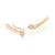EAR CUFF FOLHEADO A OURO VARINHA DE CONDÃO COM ZIRCÔNIAS. MED 2,1CM ROMMANEL 527537 - Imagem 1