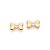 BRINCO INFANTIL FOLHEADO A OURO LAÇO COM PÉROLAS. MED 0,9CM ROMMANEL 527525 - Imagem 2
