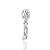 BERLOQUE PRATA 925 SAPATO DA CINDERELA EM 3D COM ZIRCÔNIA. MED 2,2CM ROMMANEL 840281 - Imagem 1