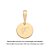 PINGENTE FÉ FOLHEADO A OURO PERSONALIZÁVEL. MED 1,7CM ROMMANEL 542974 - Imagem 2