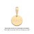 PINGENTE FÉ FOLHEADO A OURO PERSONALIZÁVEL. MED 1,7CM ROMMANEL 542974 - Imagem 3