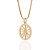 PINGENTE OVAL FOLHEADO A OURO N. S. APARECIDA COM ZIRCÔNIAS. MED 3,1CM ROMMANEL 542963 - Imagem 2