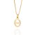 PINGENTE OVAL FOLHEADO A OURO ESCRITO DEUS. MED 2,2CM ROMMANEL 542962 - Imagem 2