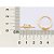 ANEL SKINNY FOLHEADO A OURO CORAÇÃO COM ZIRCÔNIAS ROMMANEL 513605 - Imagem 3