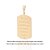 PINGENTE TAG RETANGULAR FOLHEADO A OURO PERSONALIZÁVEL. MED 5,2CM ROMMANEL 542888 - Imagem 2
