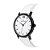 RELÓGIO ANALÓGICO SOCIAL PRETO COM BRANCO E PULSEIRA DE COURO SINTÉTICO ROMMANEL 650074 - Imagem 2