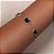 PULSEIRA BORBOLETAS FOLHEADO A OURO COM PEDRAS SINTÉTICAS PRETO. MED 19CM ROMMANEL 552229 - Imagem 3