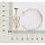 ARGOLA INFINITOS FOLHEADO A OURO. MED 4,20CM ROMMANEL 527518 - Imagem 3