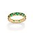 ANEL APARADOR FOLHEADO A OURO COM ZIRCÔNIAS VERDE ROMMANEL 513593 - Imagem 1