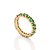 ANEL APARADOR FOLHEADO A OURO COM ZIRCÔNIAS VERDE ROMMANEL 513593 - Imagem 2