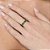 ANEL APARADOR FOLHEADO A OURO COM ZIRCÔNIAS VERDE ROMMANEL 513593 - Imagem 4