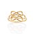 ANEL SKINNY INFINITOS FOLHEADO A OURO ROMMANEL 513598 - Imagem 2