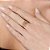 ANEL SKINNY INFINITOS FOLHEADO A OURO ROMMANEL 513598 - Imagem 4