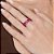 ANEL APARADOR PRATA 925 COM ZIRCÔNIAS GOTA ROSA ESCURO ROMMANEL 810383 - Imagem 4