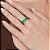 ANEL APARADOR PRATA 925 COM ZIRCÔNIAS GOTA VERDE ROMMANEL 810384 - Imagem 4