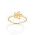 ANEL SKINNY FOLHEADO A OURO FLOR ROMMANEL 513573 - Imagem 1