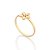 ANEL SKINNY FOLHEADO A OURO FLOR ROMMANEL 513573 - Imagem 2