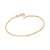 PULSEIRA ELO GROUMET FOLHEADO A OURO COM CORAÇÃO. MED 18CM ROMMANEL 552230 - Imagem 1