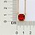 GARGANTILHA FOLHEADO A OURO COM CRISTAL QUADRADO VERMELHO. MED 50CM ROMMANEL 532608 - Imagem 2