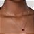 GARGANTILHA FOLHEADO A OURO COM CRISTAL QUADRADO VERMELHO. MED 50CM ROMMANEL 532608 - Imagem 3
